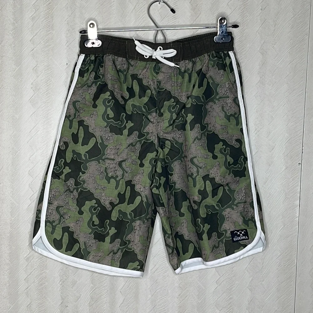 ❤️ 🆕 BIG CHILL Boys Swim Trunks Size 10/12